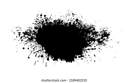 Black Blob Object On White Background Stock Vector (Royalty Free ...