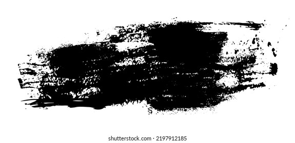 Black blob object on White Background. Vector illustration