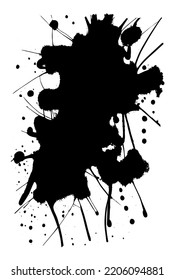 Black Blob On White Background Vector Stock Vector (Royalty Free ...