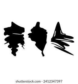 black blot icon vector illustration