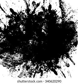 Black Blot Isolated On White Background Stock Vector (Royalty Free ...