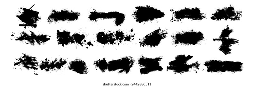 Schwarzer Blot. Vektorgrafik