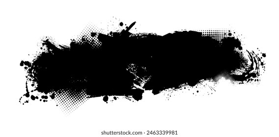 Objeto de mancha negra. Ilustración vectorial