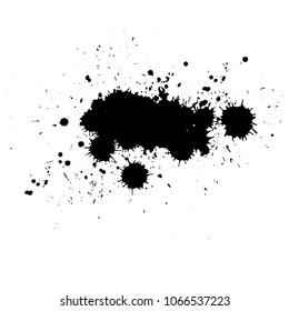  black blot on white background
