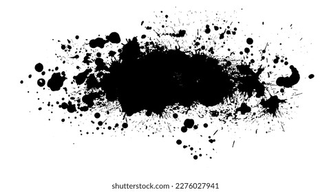 Schwarzer Bart auf Weiß. Vektorgrafik