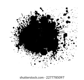 Schwarzer Bart auf Weiß. Vektorgrafik