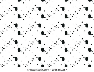 Black blots of ink on paper. Ink splash for design. Abstract background.