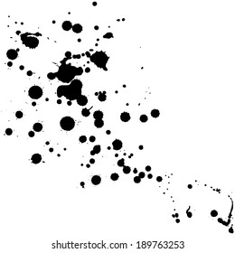  Black blots and ink splashes, Vector