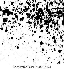 Black blots on white background. Grunge background
