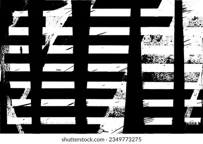 Black blots on a white background in grunge style