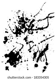 Black blots - Pollock's style