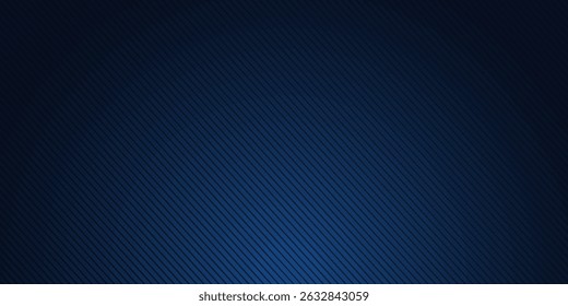 Fundo abstrato preto e azul com linhas diagonais, ilustração de vetor simples