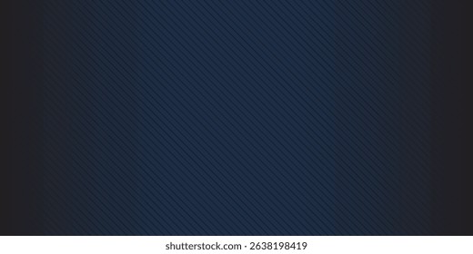 Black and blue abstract background with diagonal lines, simple vector illustration