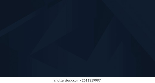 Black blue abstract background. Modern geometric shapes.