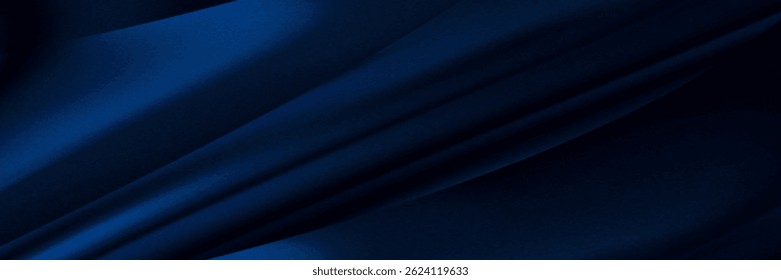 Wavy Navy blue Black