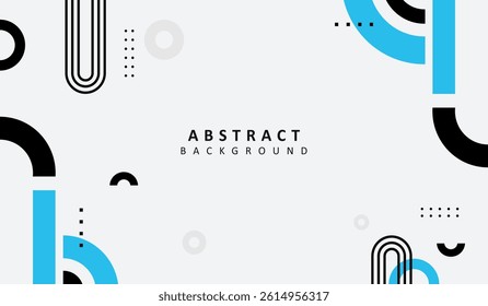 Black and blue abstract geometric background vector illustration