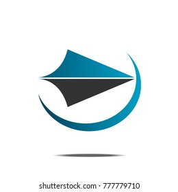 black and blue arrow vector icon next sign logo isolated background