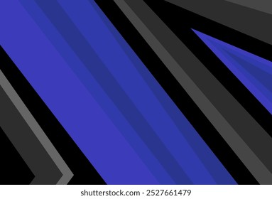 fundo azul preto com formas diagonais geométricas abstratas ilustração de vetor para esporte, design de banner tema de corrida	
