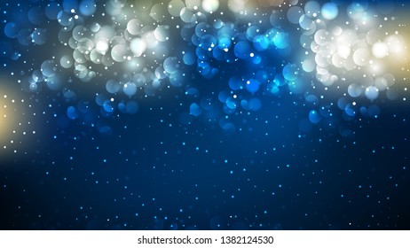 Black and Blue Blurry Lights Background Image
