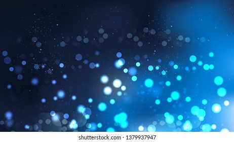 Black and Blue Bokeh Lights Background Design