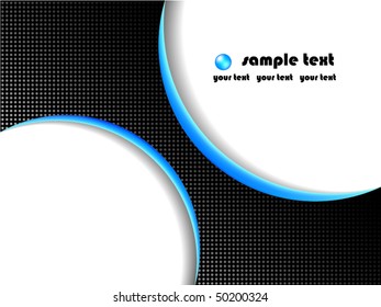 Black and blue business background