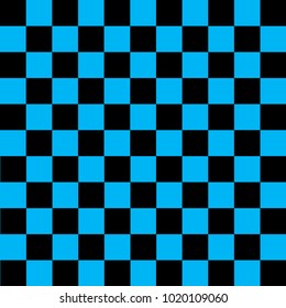 Black and blue checkered background. Background in a cage. Vector illustration