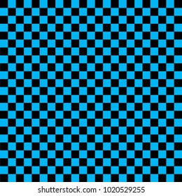 Black and blue checkered background. Background in a cage. Vector illustration