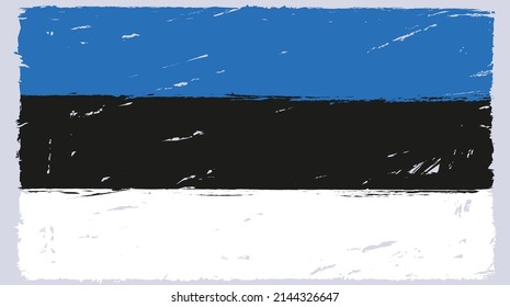 black, blue, black colors of the Estonian flag svg