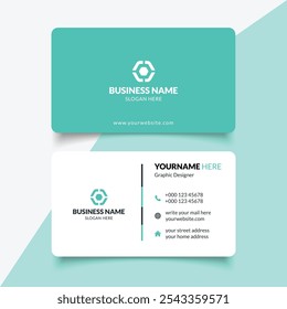 Black and Blue Corporate Business Card