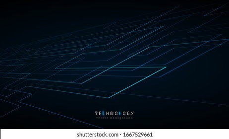 Fondo abstracto de la tecnología de conexión al ciberespacio azul negro. Futuro diseño de fondo de tecnología de innovación. Rápida tecnología de red de comunicación.