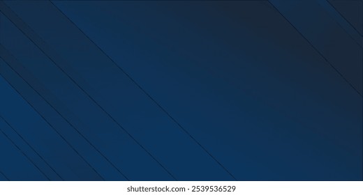 Arquitectura de línea diagonal negra y azul Geometría Tecnología Ilustración vectorial de fondo sutil abstracto.