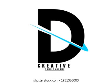 black and blue discontinuous letter logo. logo suitable for business logo