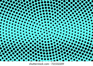 Black and blue dotted halftone vector background. Vivid halftone banner template. Vintage dotted pattern. Abstract dotted backdrop. Pop art design. Grungy halftone texture. Blue design background.