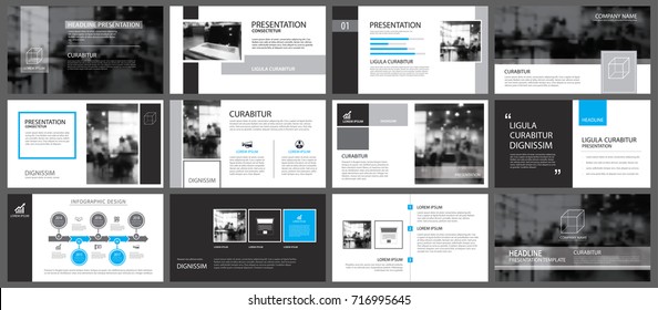 Black and blue element for slide infographic on background. Presentation template. Use for business annual report, flyer, corporate marketing, leaflet, advertising, brochure, modern style.