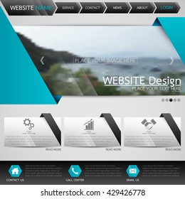 Black and blue fold technology one page business website template background for web shop design, in square area layout