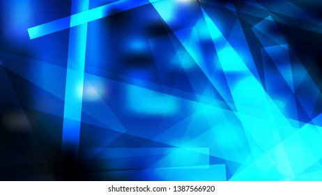Black and Blue Geometric Abstract Background Vector Image