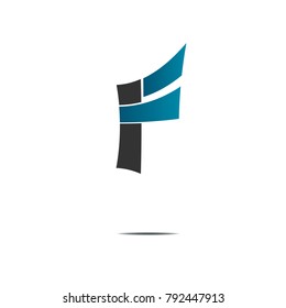 black and blue gradient abstract icon logo sign illustration isolated on white background