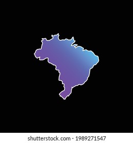 Black blue gradient vector icon