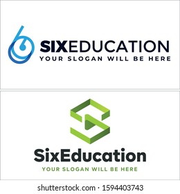 Black blue green initial circle icon symbol logo design template suitable for education online coaching training school company corporate business media technology learning university internet digital