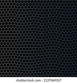 Black and blue hexagon wave background