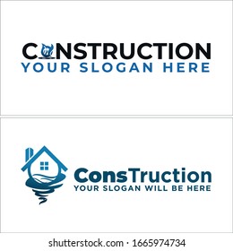 Black blue icon symbol initial house roof window modern logo designs suitable for Construction Insurance Building Provide Business estate company landscape garden technology hotel home stay