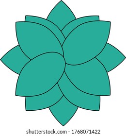 the black and blue leaf logo symbolizes courage and calmness