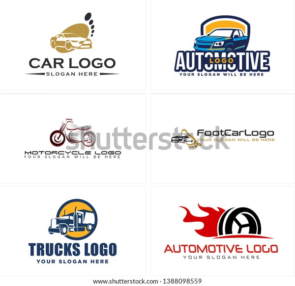 Black blue line art badge logo design car\
combined foot and fire illustration motorcycle suitable for\
automotive trucks parts\
company