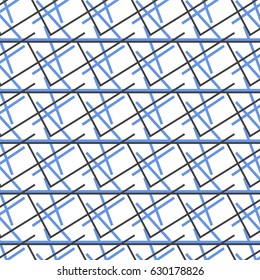 black and blue mix cross line pattern background vector illustration image
