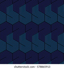 padrão preto e azul, linha de fundo geométrica, textura moderna com estilo, vetor