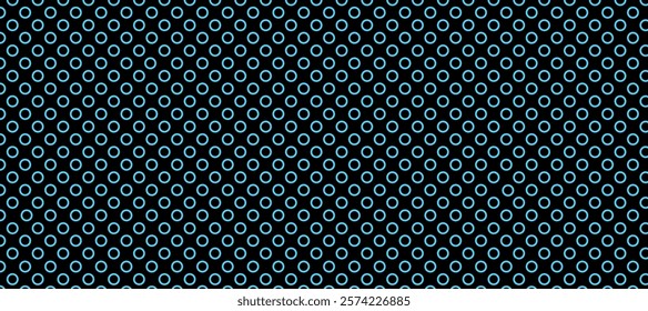 Black and blue polka dots pattern background