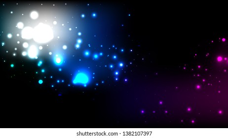 Black Blue and Purple Defocused Background Vector Illustration