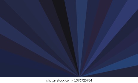 Black and Blue Radial Stripes Background Vector Graphic