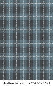 Black and blue Scotland textile seamless pattern. Fabric texture check tartan plaid. Abstract geometric background for cloth, fabric. Monochrome graphic repeating design. Modern squared ornament.