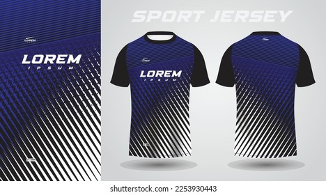 black blue shirt sport jersey design